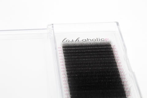 W6 0.07 lash extensions D curl - ultra-lightweight premade volume fans