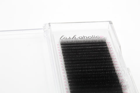 W6 0.07 professional lashes M curl - 6-tip mega volume premade fans mix tray
